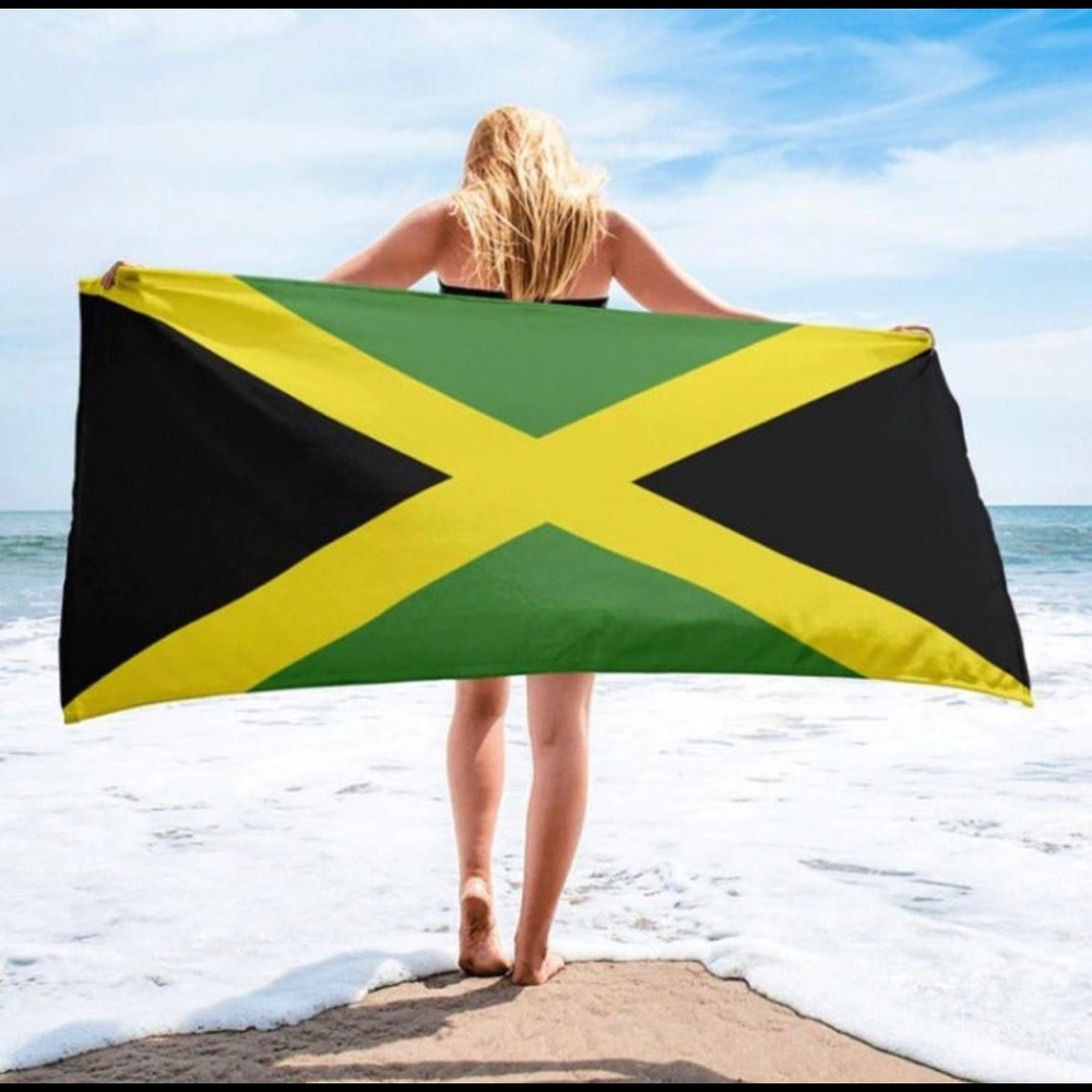Jamaica flag towel